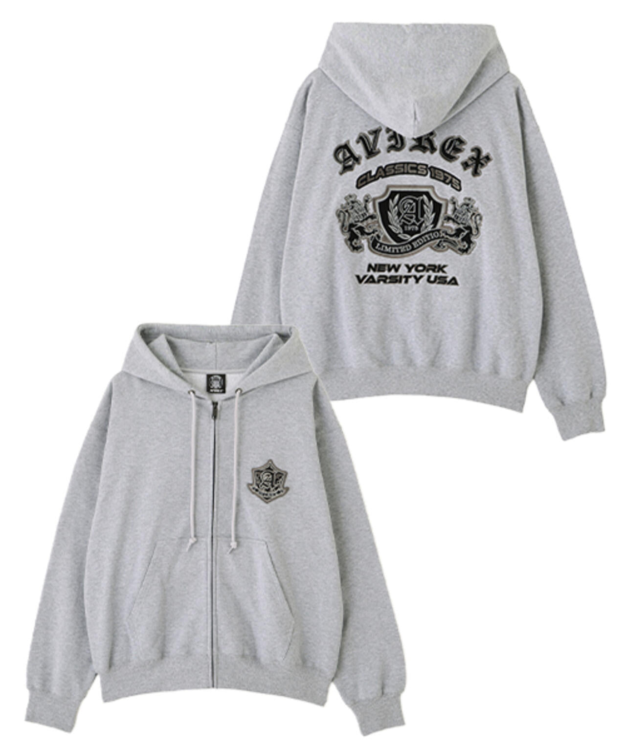 VARSITY ZIP UP PARKA ”SELECTED AUTHORITY” | AVIREX（アヴィレックス