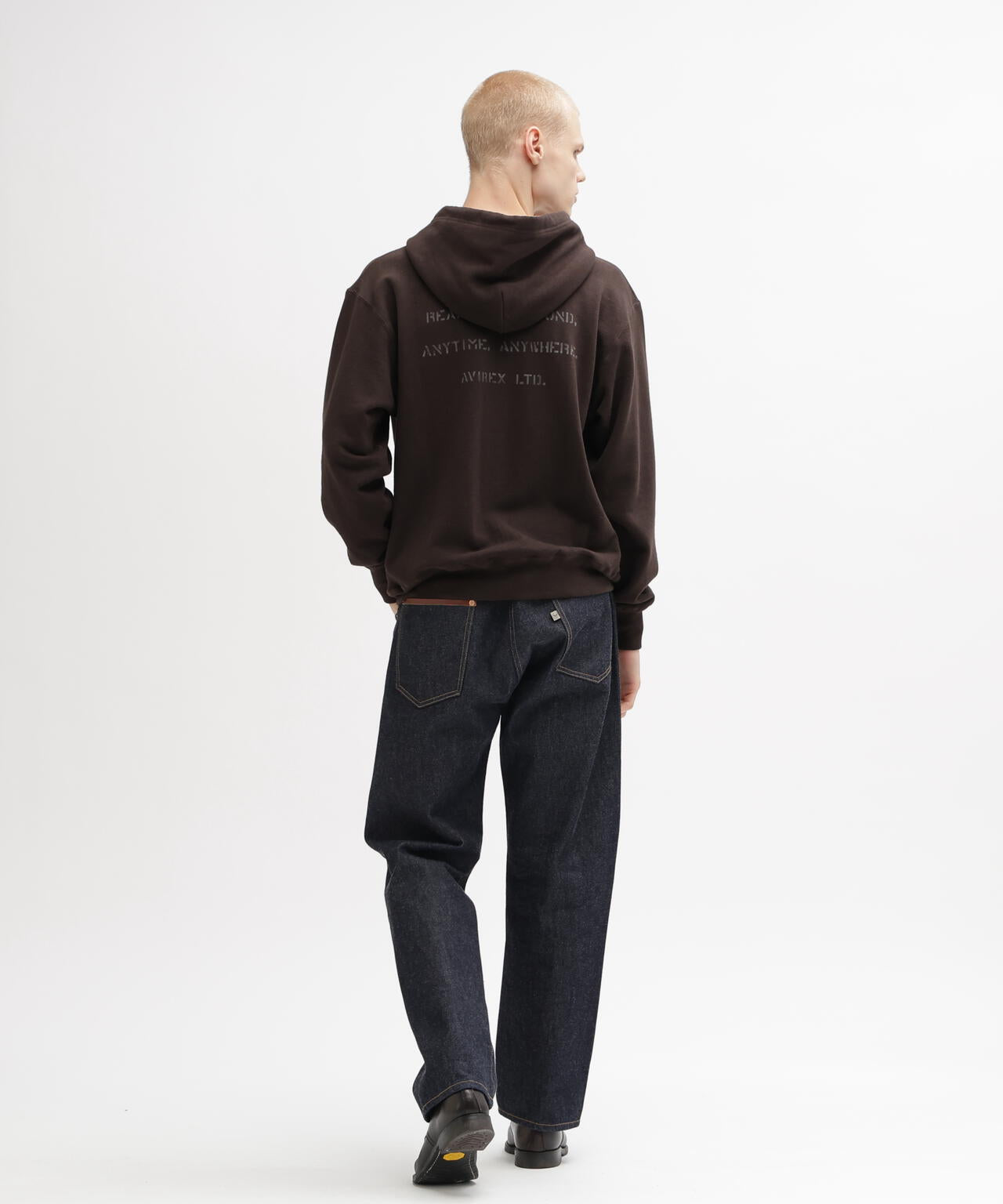 直営店限定》VINTAGE SWEAT ZIP PARKA ”STENCIL” | AVIREX
