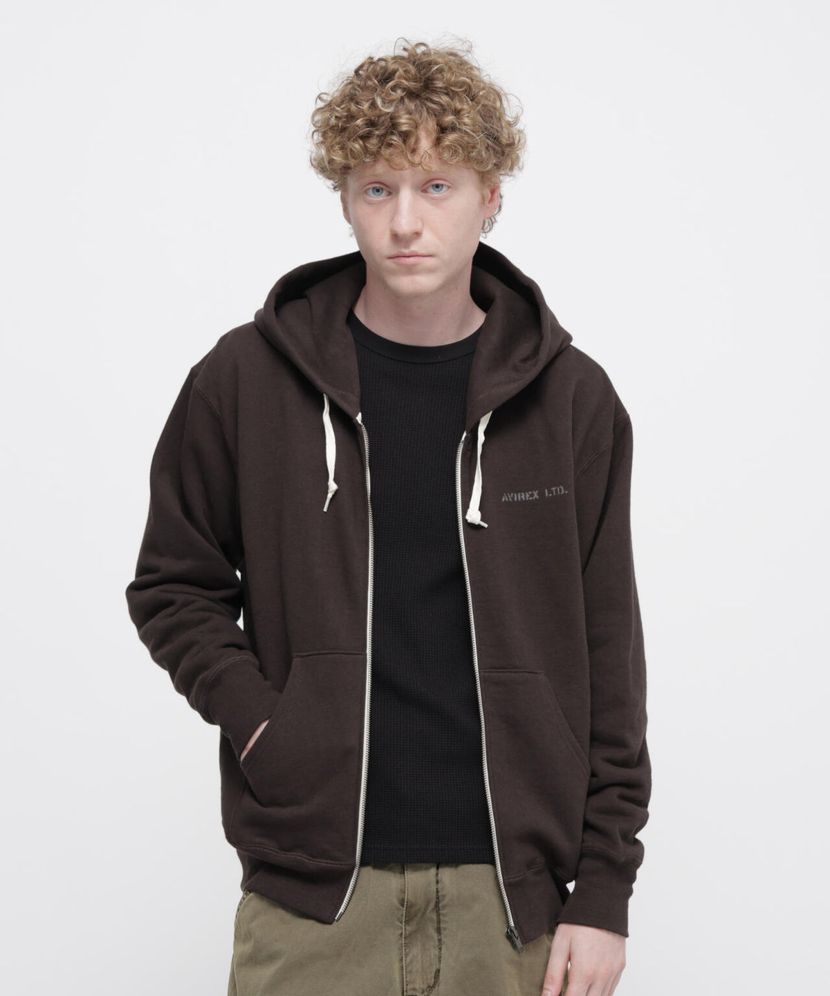 《直営店限定》VINTAGE SWEAT ZIP PARKA ”STENCIL”
