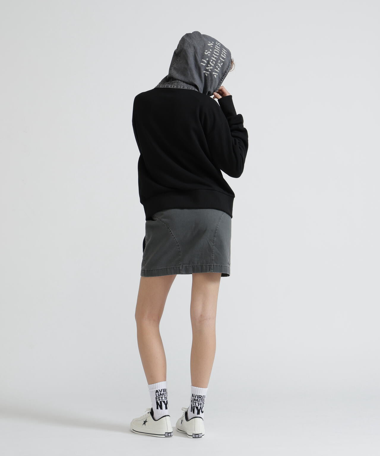 《NAVAL COLLECTION》DENIM COMBI PARKA