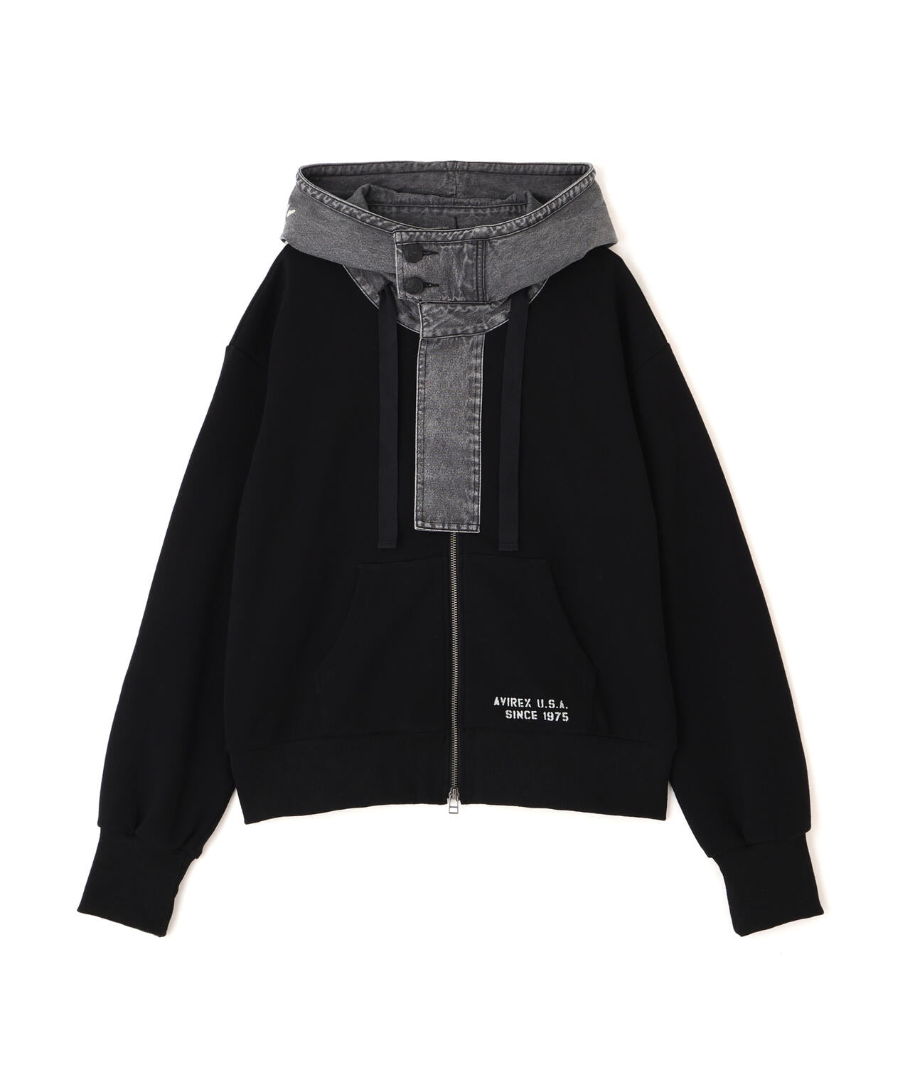 《NAVAL COLLECTION》DENIM COMBI PARKA