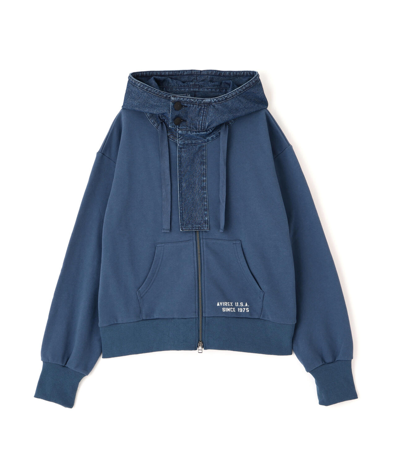 《NAVAL COLLECTION》DENIM COMBI PARKA