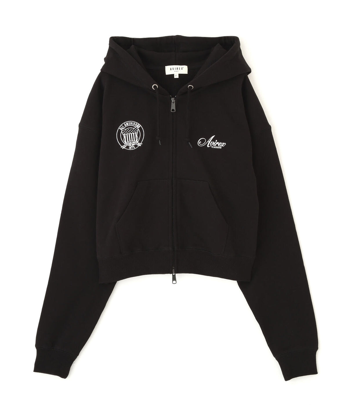STITCH EMBROIDERY LOGO ZIP PARKA