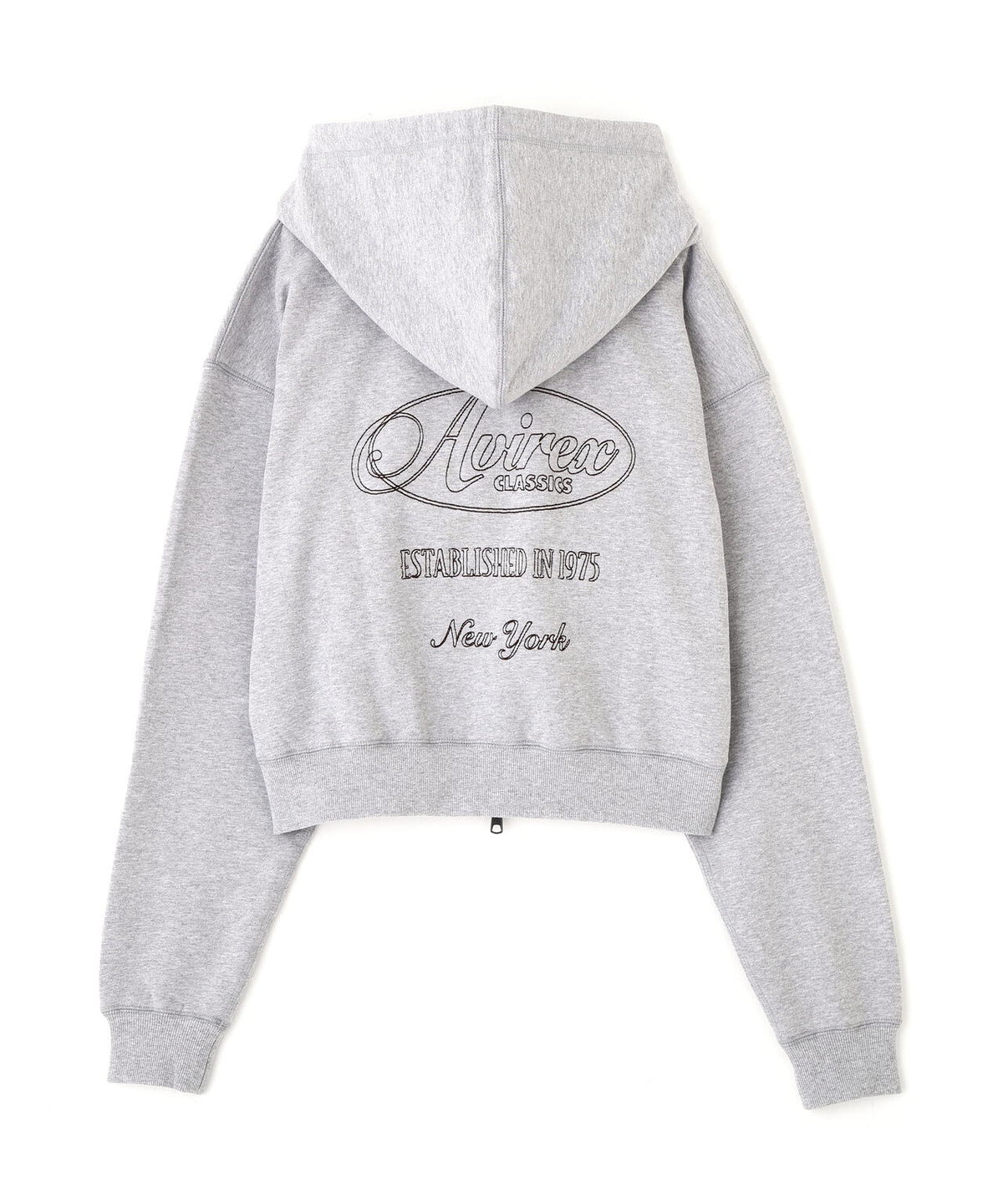 STITCH EMBROIDERY LOGO ZIP PARKA
