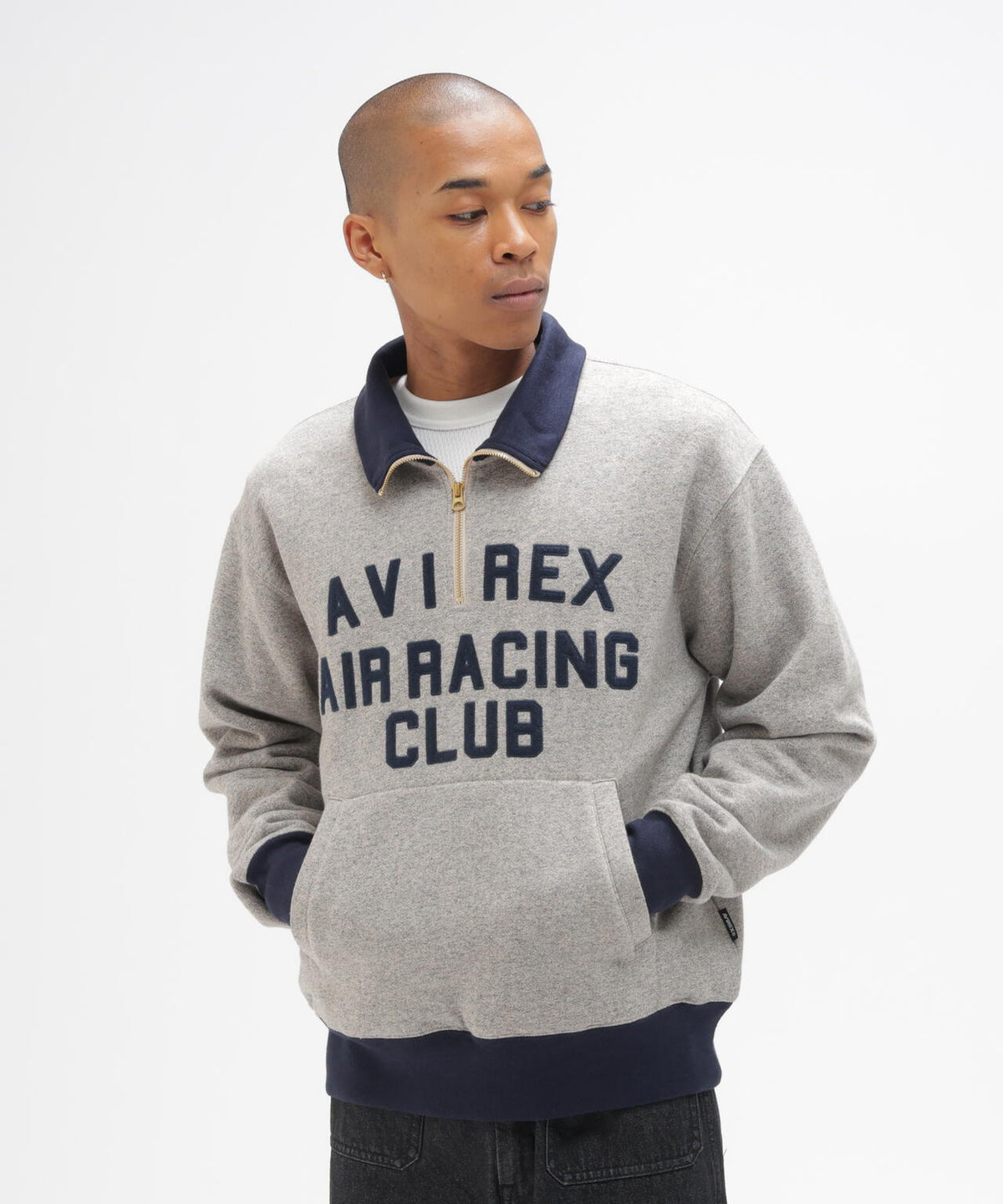 《A.A.R.C》PATCHED CLASSIC HALF ZIP