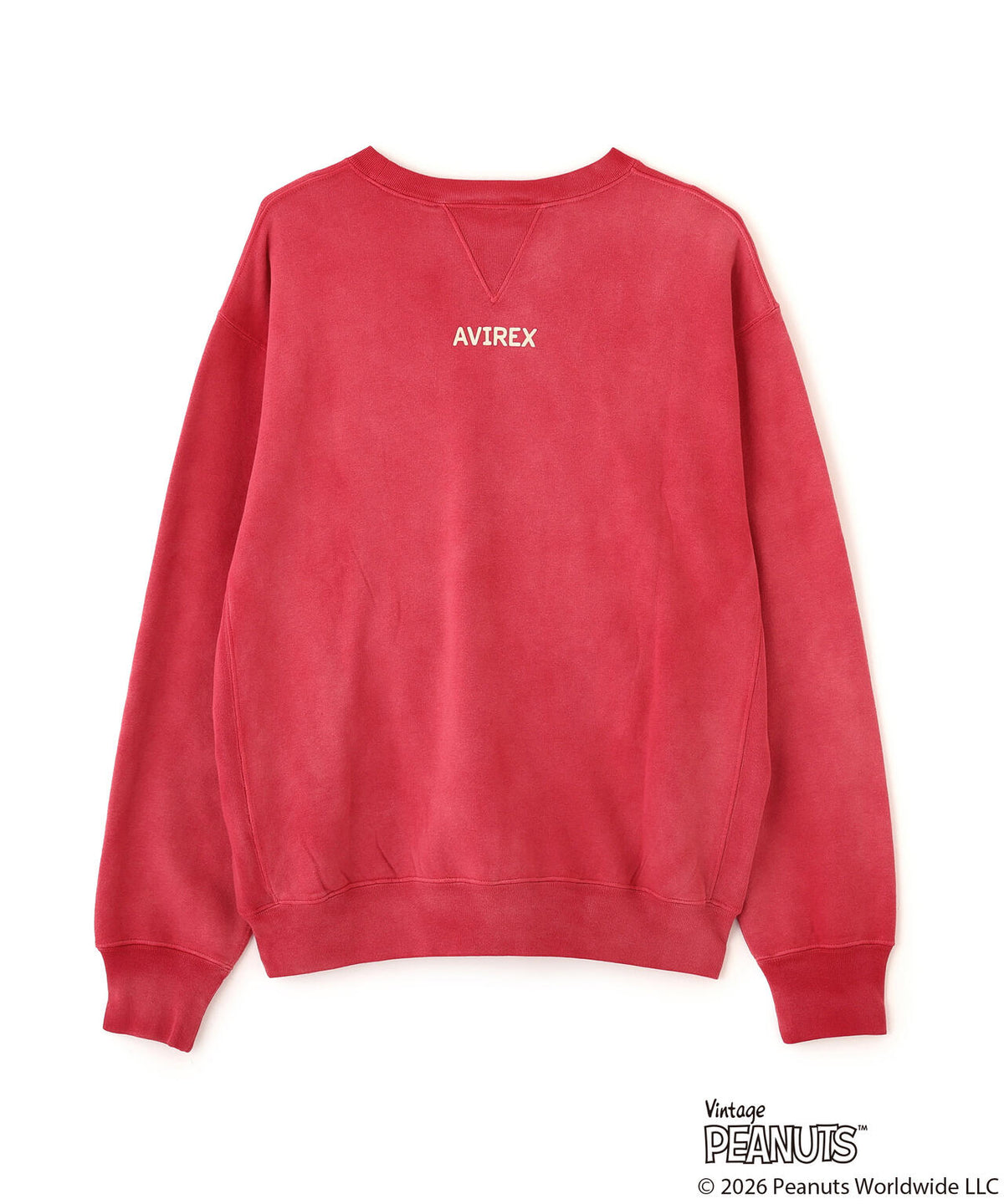 《AVIREX × PEANUTS》GUSSET CREWNECK SWEAT