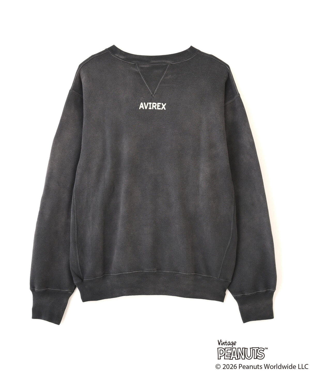 《AVIREX × PEANUTS》GUSSET CREWNECK SWEAT