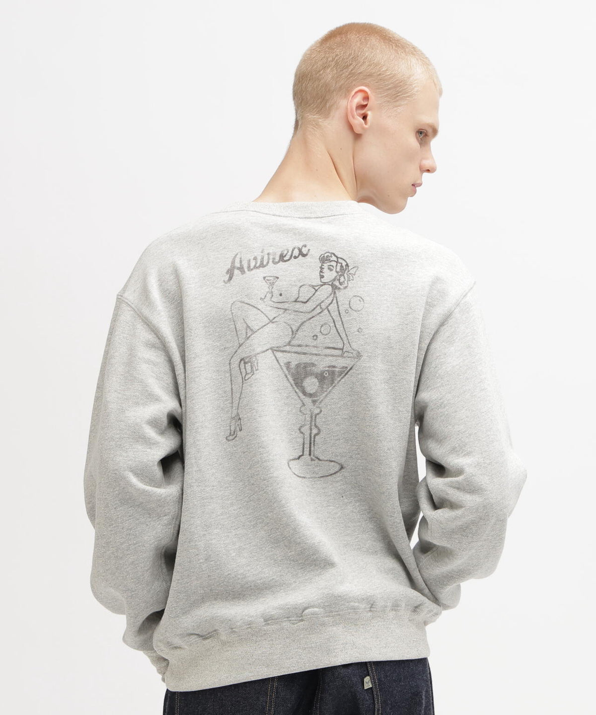 《WEB＆DEPOT限定》COCKTAIL PIN UP CREW NECK SWEAT