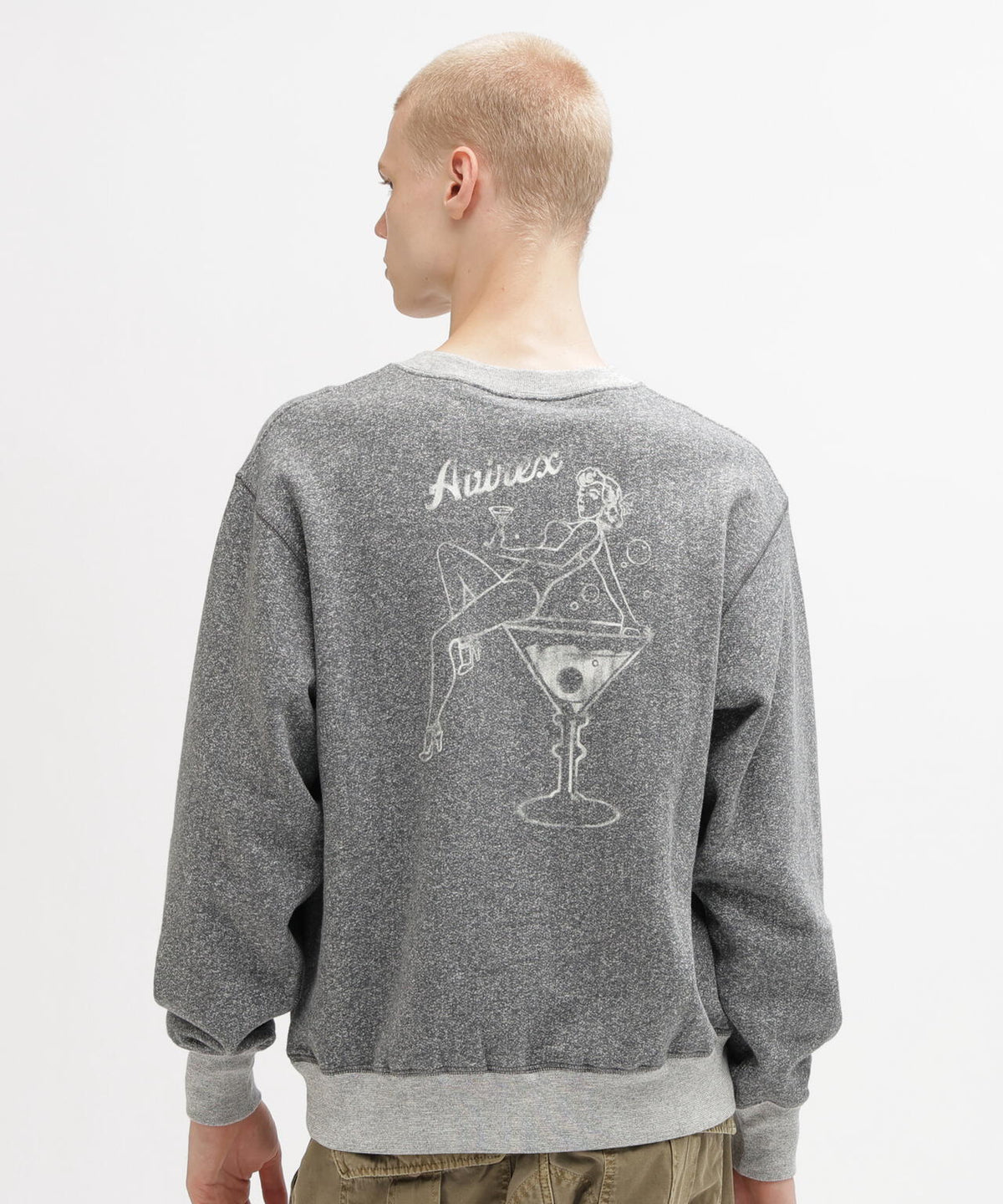 《WEB＆DEPOT限定》COCKTAIL PIN UP CREW NECK SWEAT
