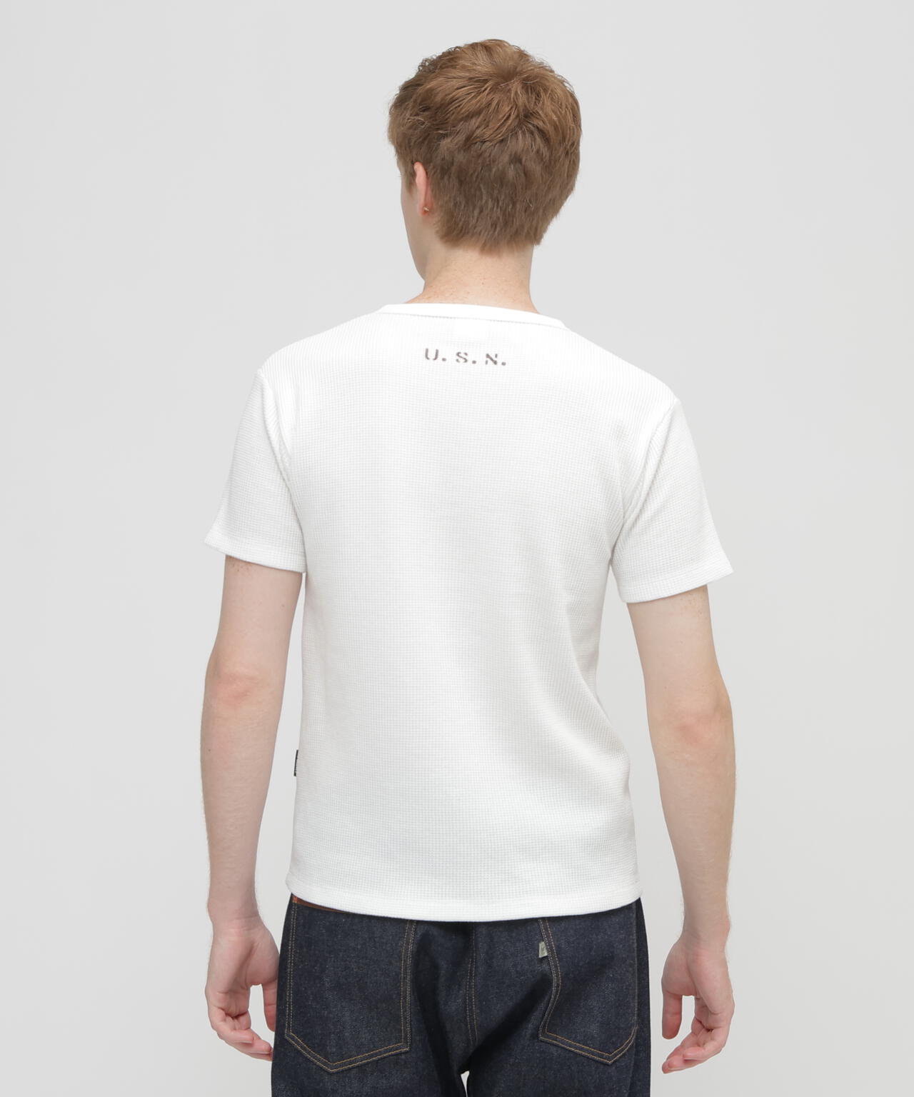 ホワイト M】NO GOLF HENRY NECK POLO SHIRT ホワイト M】NO GOLF