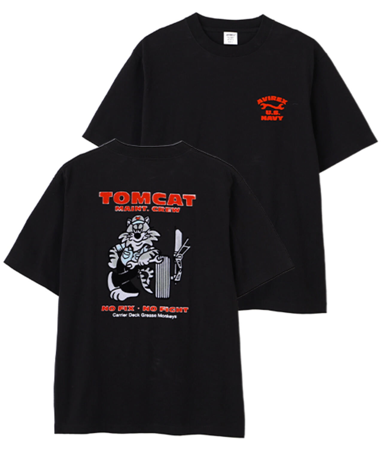 U.S. NAVY TOMCAT FLOCKY T-SHIRT | AVIREX（アヴィレックス