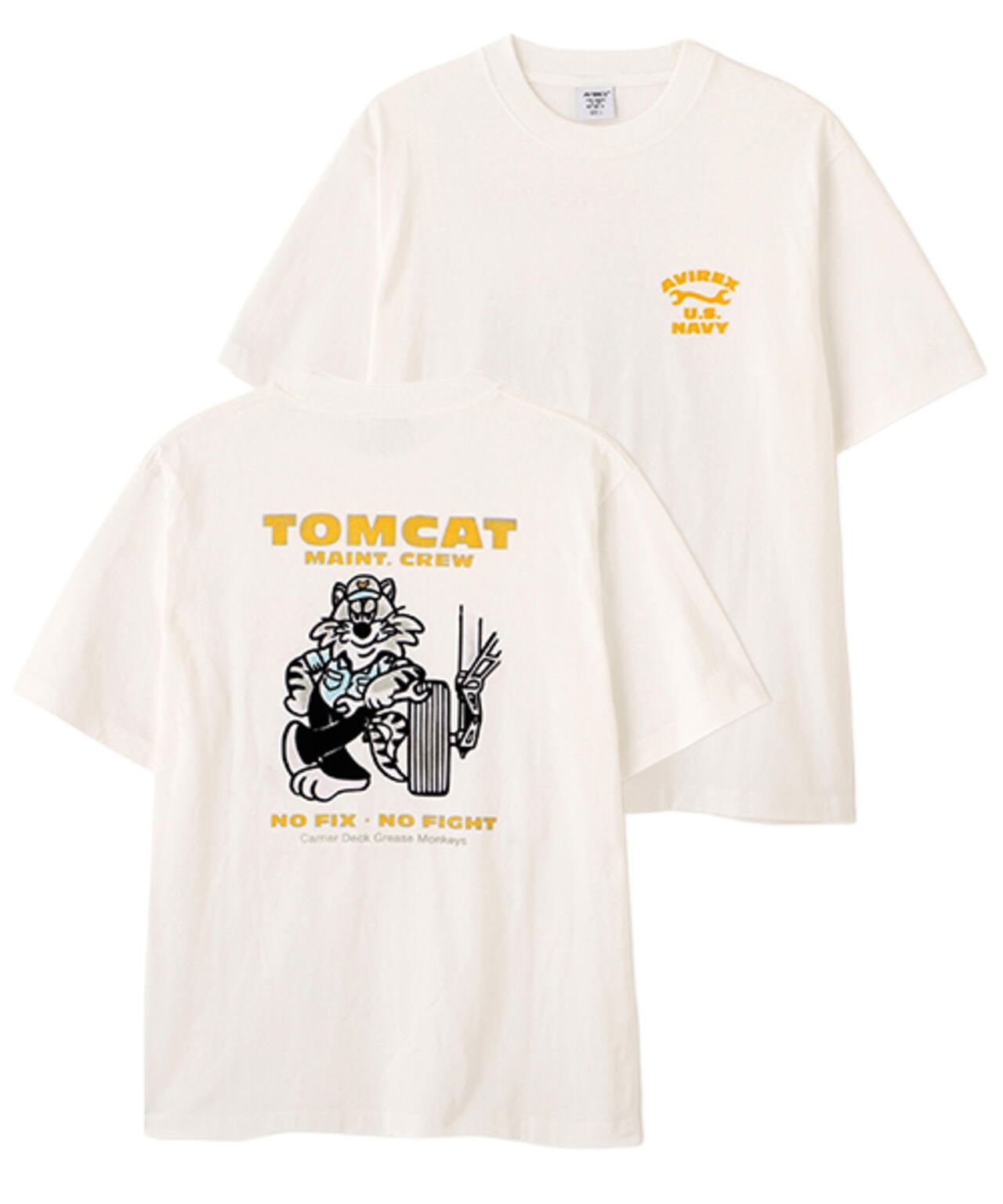 U.S. NAVY TOMCAT FLOCKY T-SHIRT | AVIREX（アヴィレックス