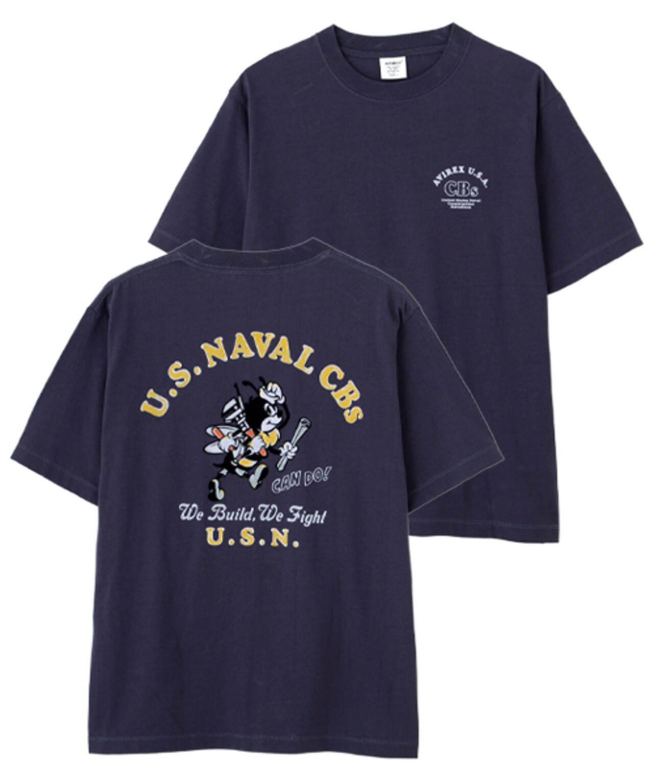U.S. NAVAL CBs FLOCKY T-SHIRT | AVIREX（アヴィレックス） ｜【公式
