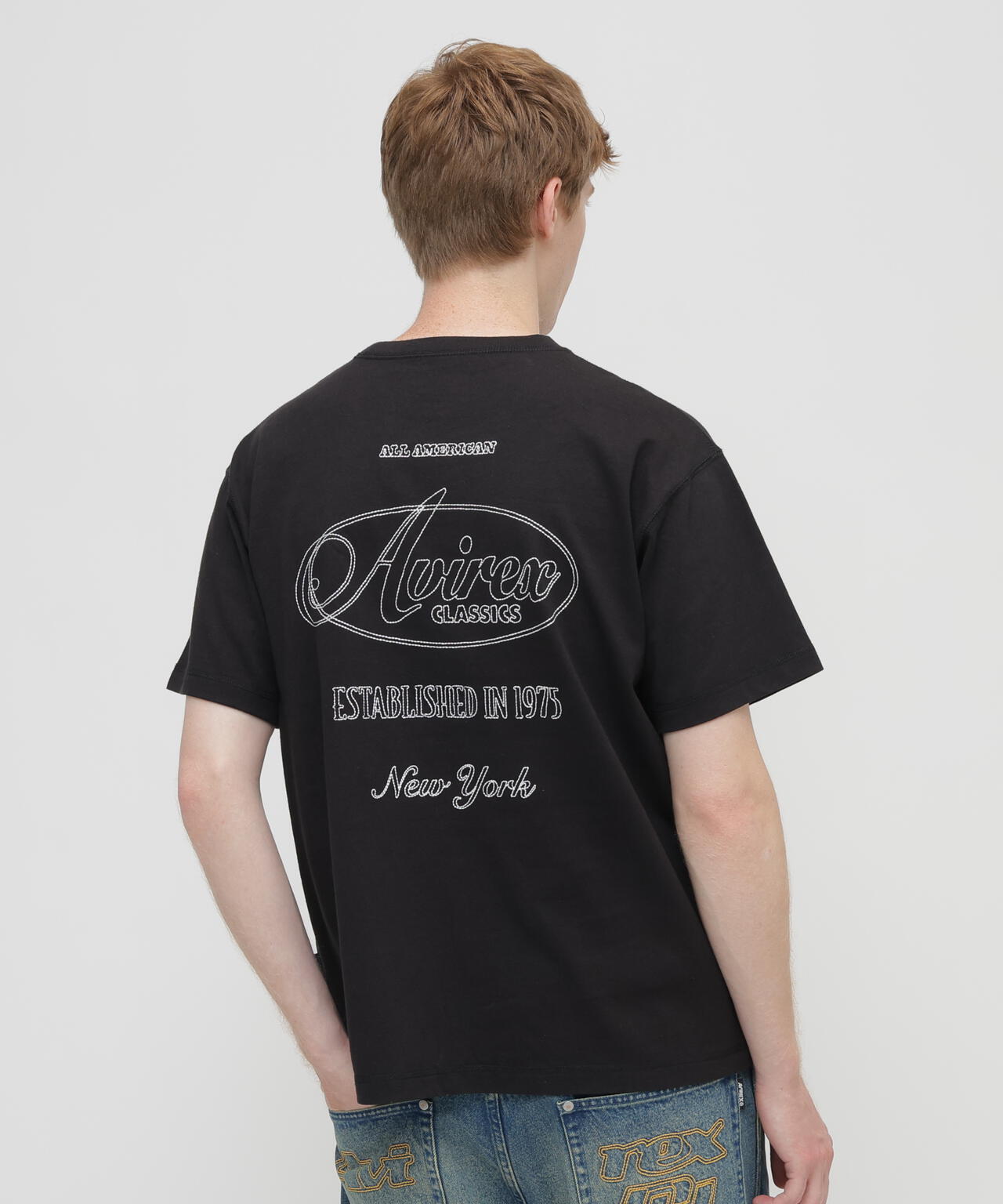 STITCH EMBROIDERY LOGO T-SHIRT | AVIREX（アヴィレックス） ｜【公式