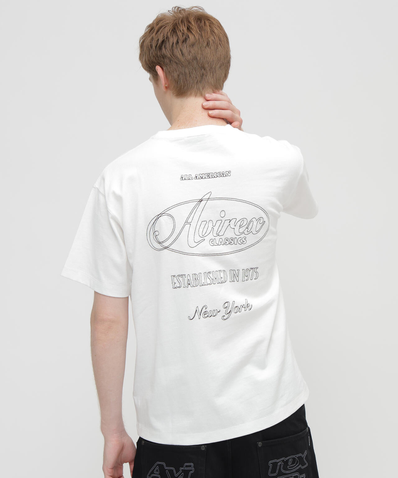 STITCH EMBROIDERY LOGO T-SHIRT | AVIREX（アヴィレックス） ｜【公式