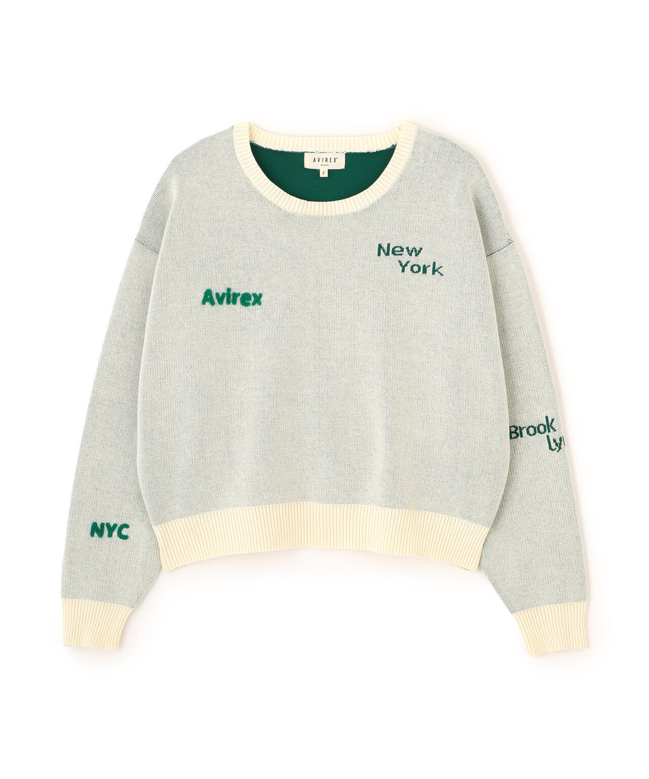 直営店限定】LOGO JACQUARD AND EMBROIDERY TOPS | AVIREX