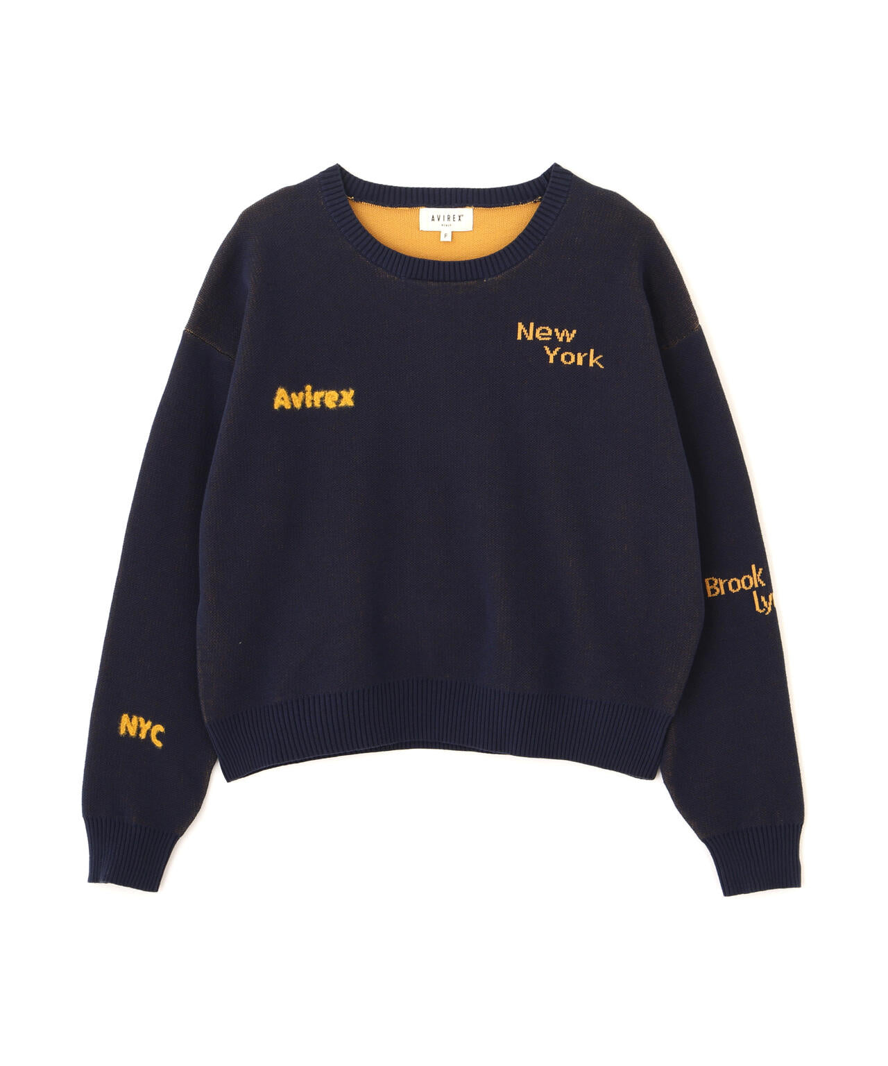 直営店限定】LOGO JACQUARD AND EMBROIDERY TOPS | AVIREX