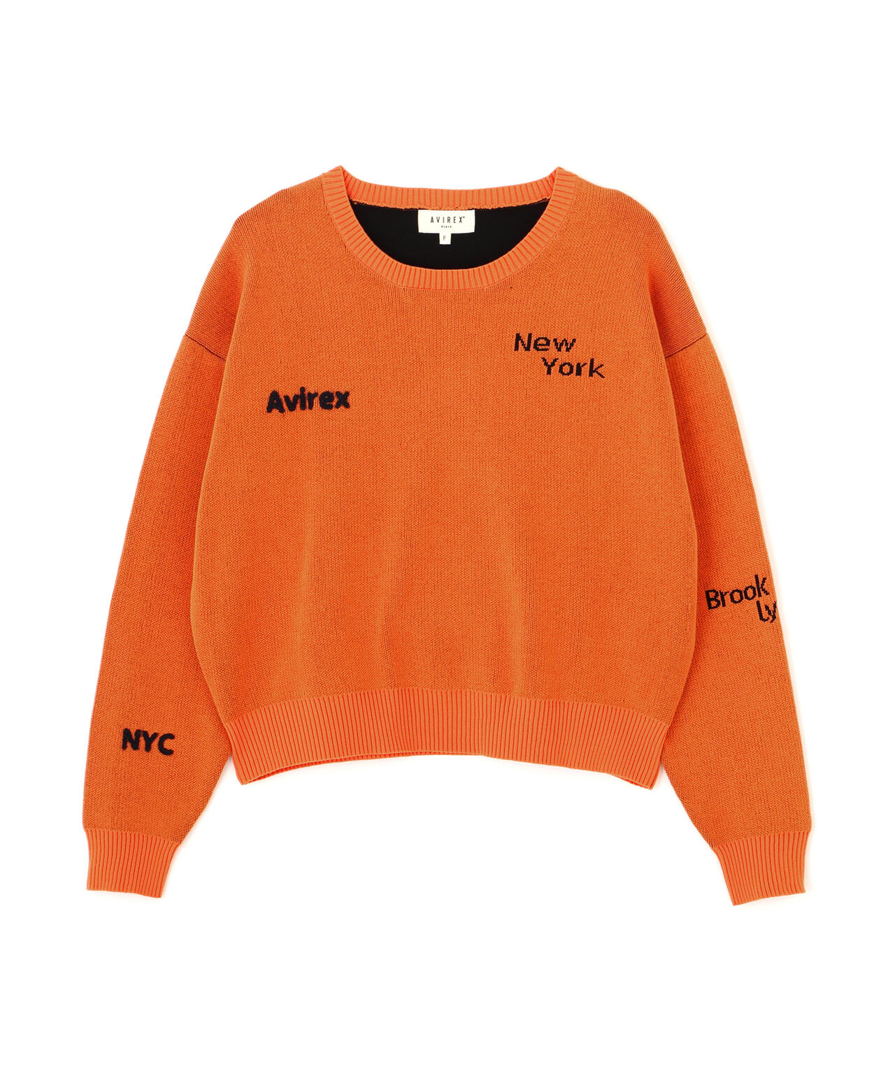 直営店限定】LOGO JACQUARD AND EMBROIDERY TOPS | AVIREX