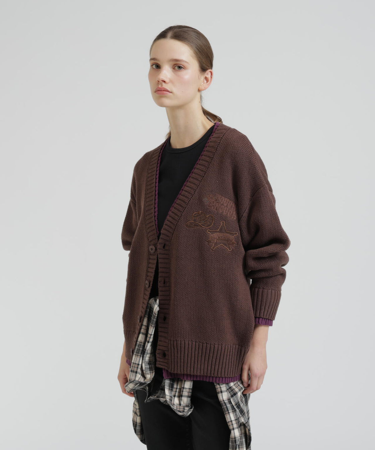 《直営店限定》COWBOY PATCH KNIT CARDIGAN