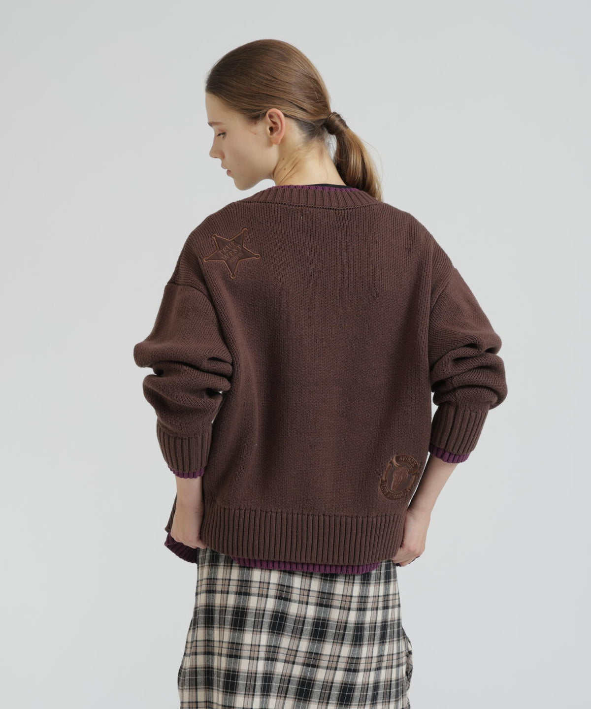 《直営店限定》COWBOY PATCH KNIT CARDIGAN