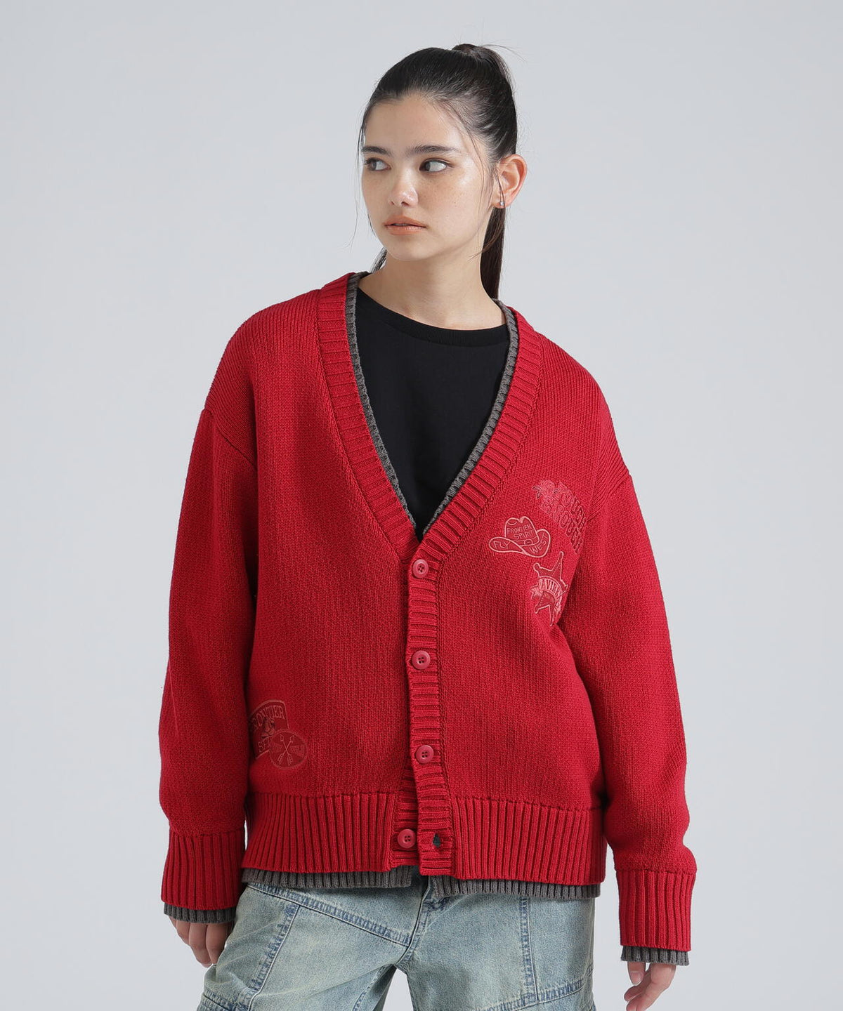 《直営店限定》COWBOY PATCH KNIT CARDIGAN