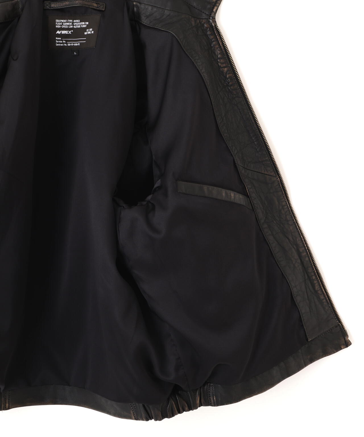 《NAVAL COLLECTION》LEATHER JACKET”FLY FOR NAVY”