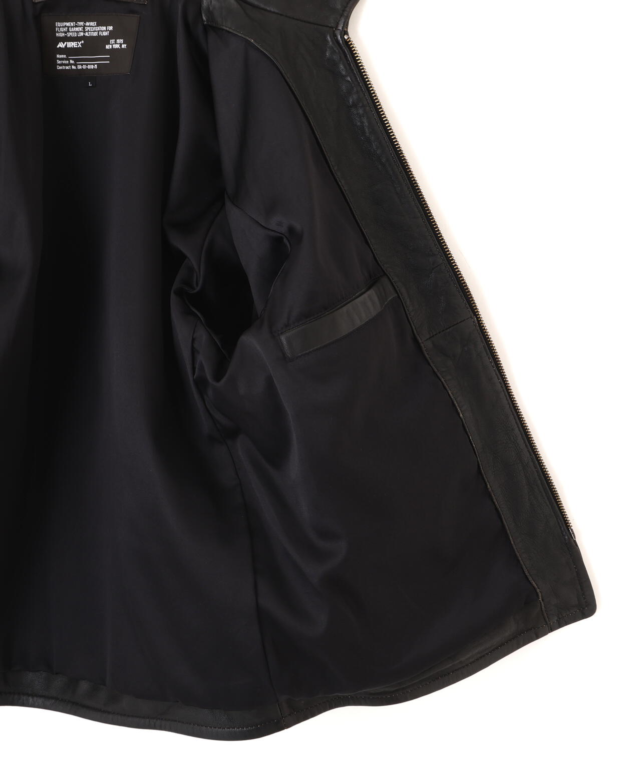 《NAVAL COLLECTION》M-421A LEATHER JACKET