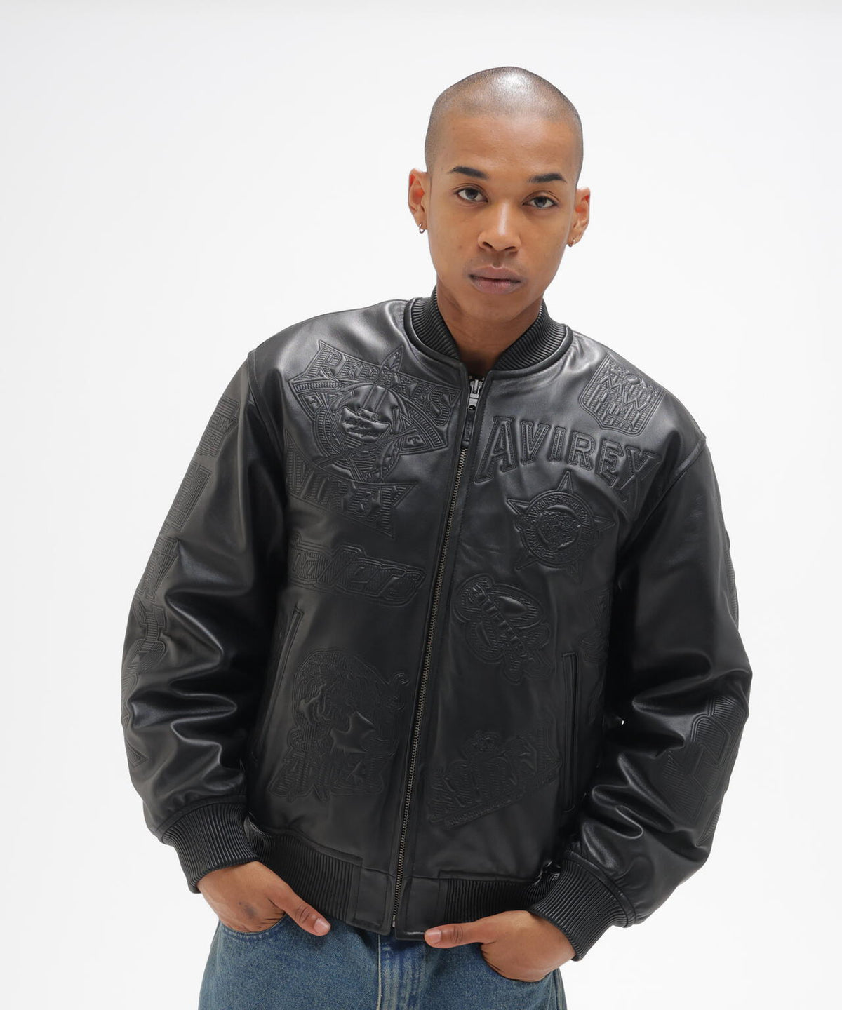 VARSITY ARCHIVE GRAPHIC LEATHER JACKET
