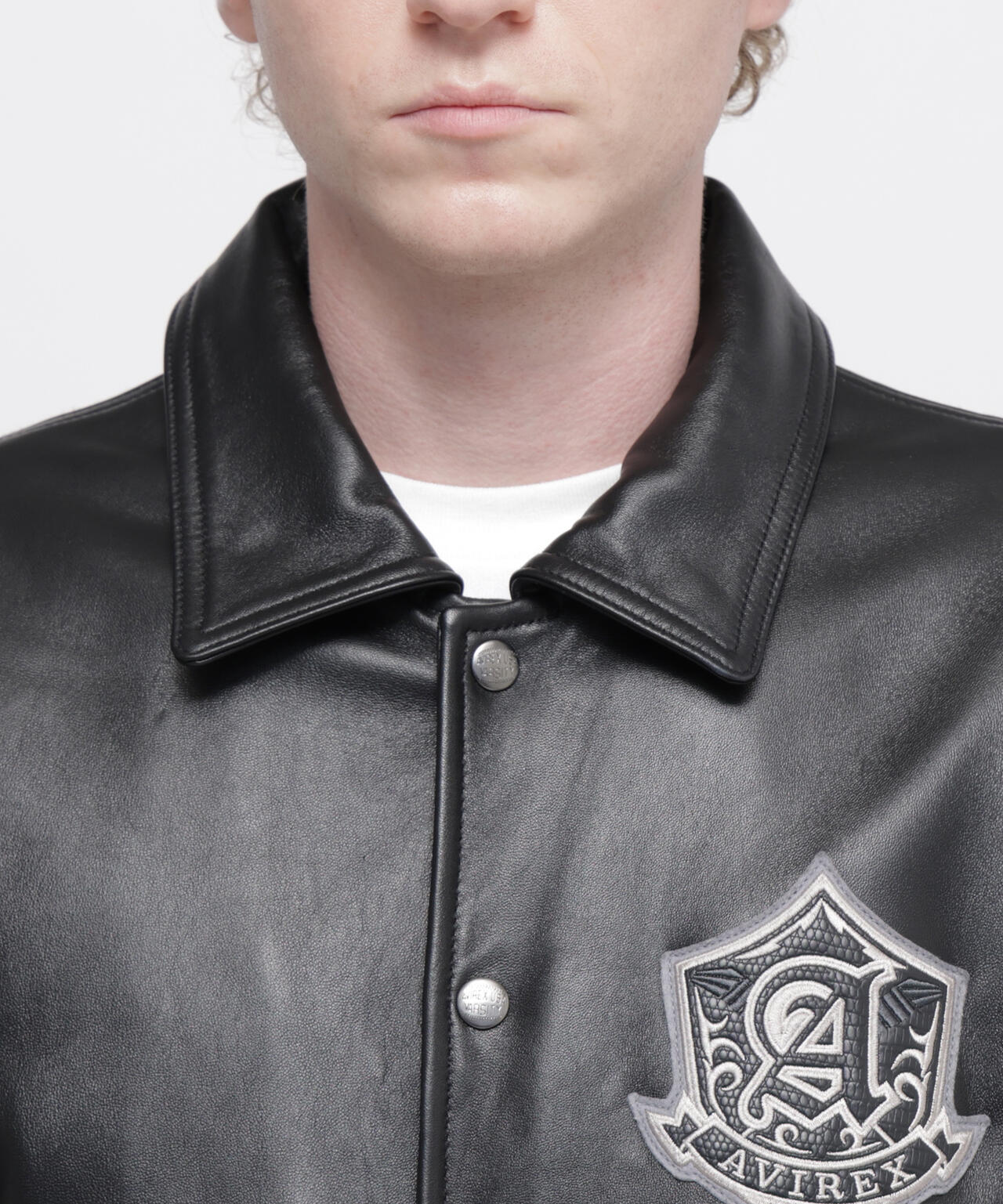 VARSITY LEATHER JACKET ”SELECTED AUTHORITY” | AVIREX