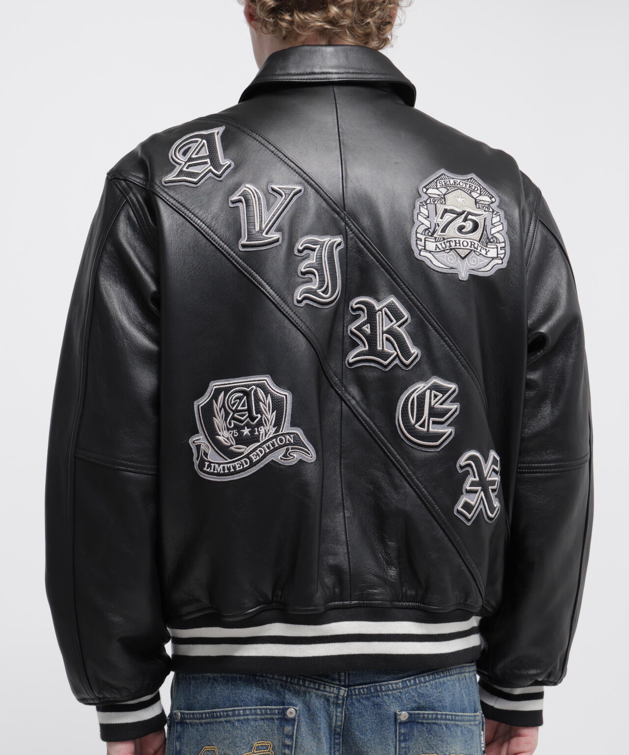 VARSITY LEATHER JACKET ”SELECTED AUTHORITY” | AVIREX