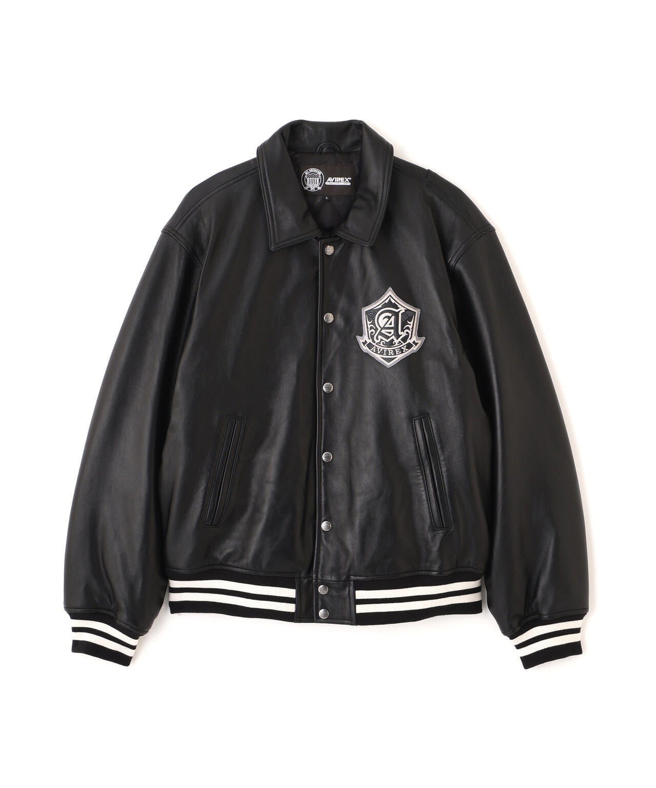 VARSITY LEATHER JACKET ”SELECTED AUTHORITY” | AVIREX