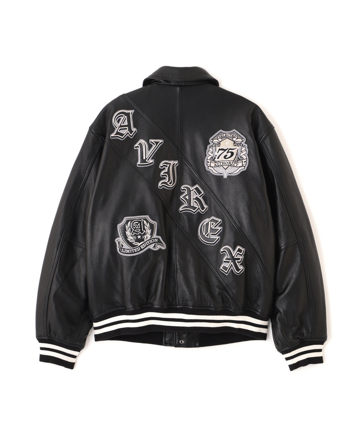 VARSITY LEATHER JACKET ”SELECTED AUTHORITY” | AVIREX