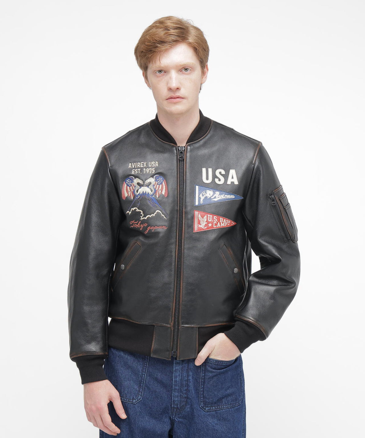 《直営店限定》MA-1 LEATHER ”DRAGON”