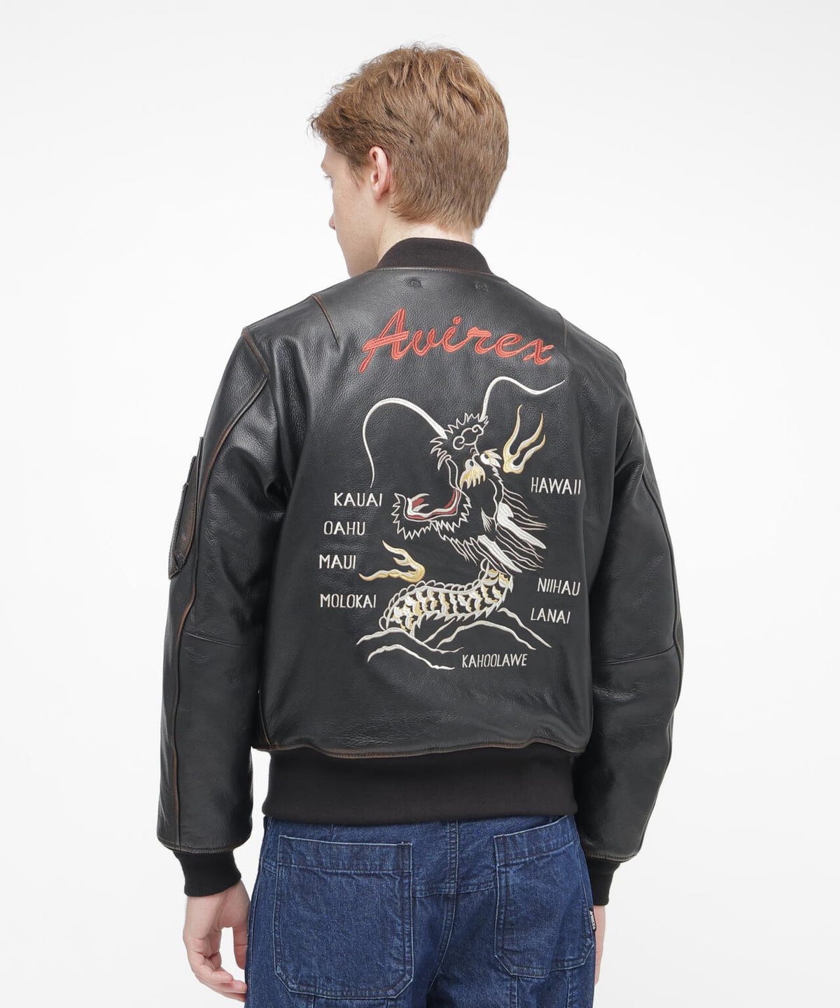 《直営店限定》MA-1 LEATHER ”DRAGON”