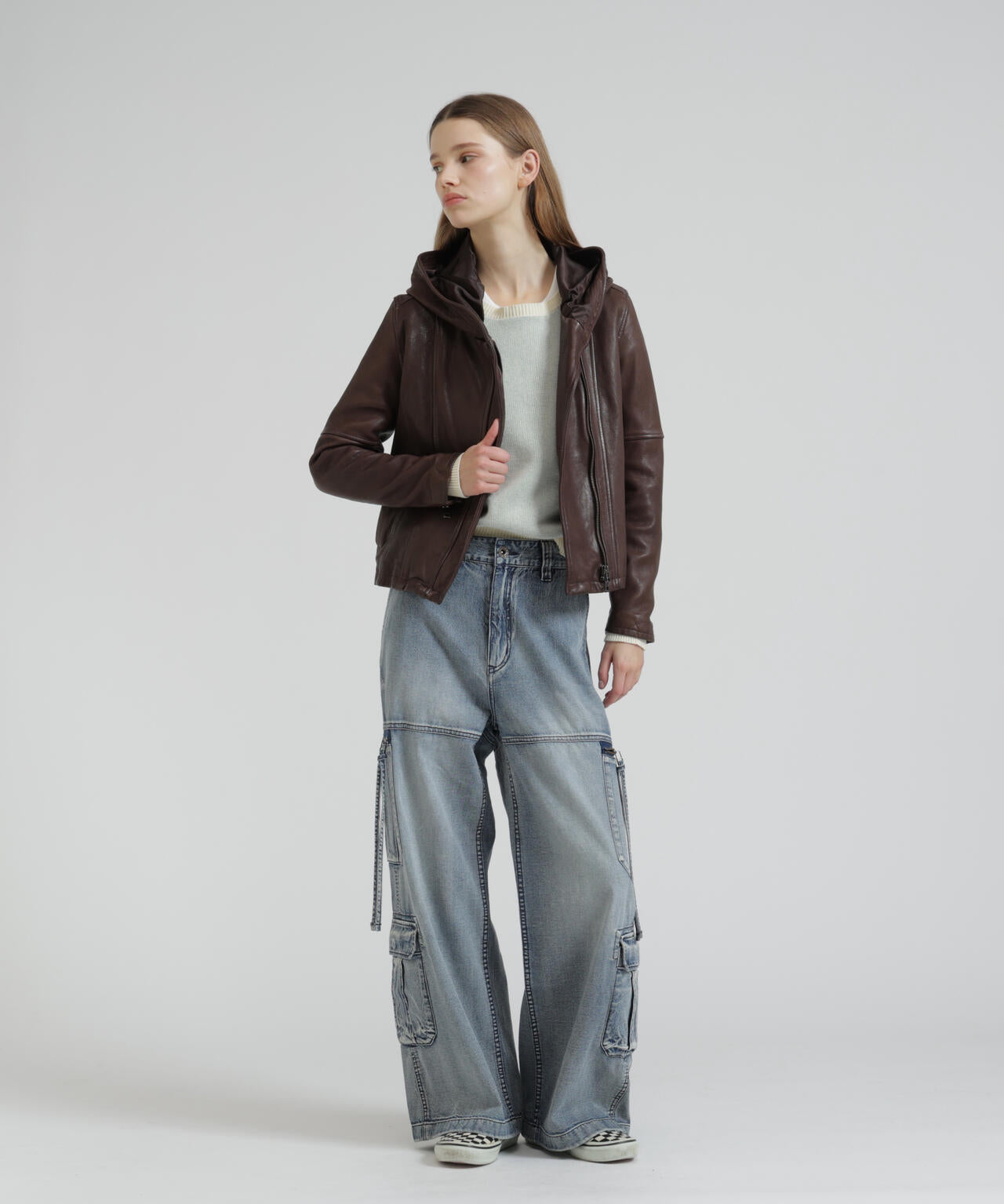 WOMAN》SHEEP HOOD LEATHER JACKET | AVIREX（アヴィレックス