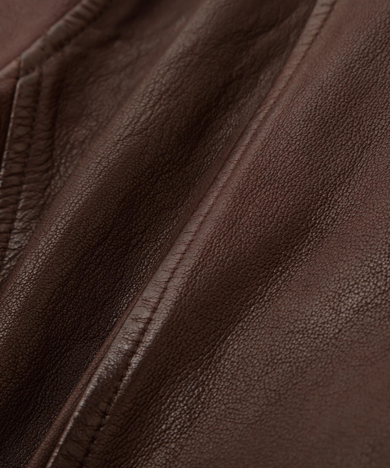 《WOMAN》SHEEP HOOD LEATHER JACKET