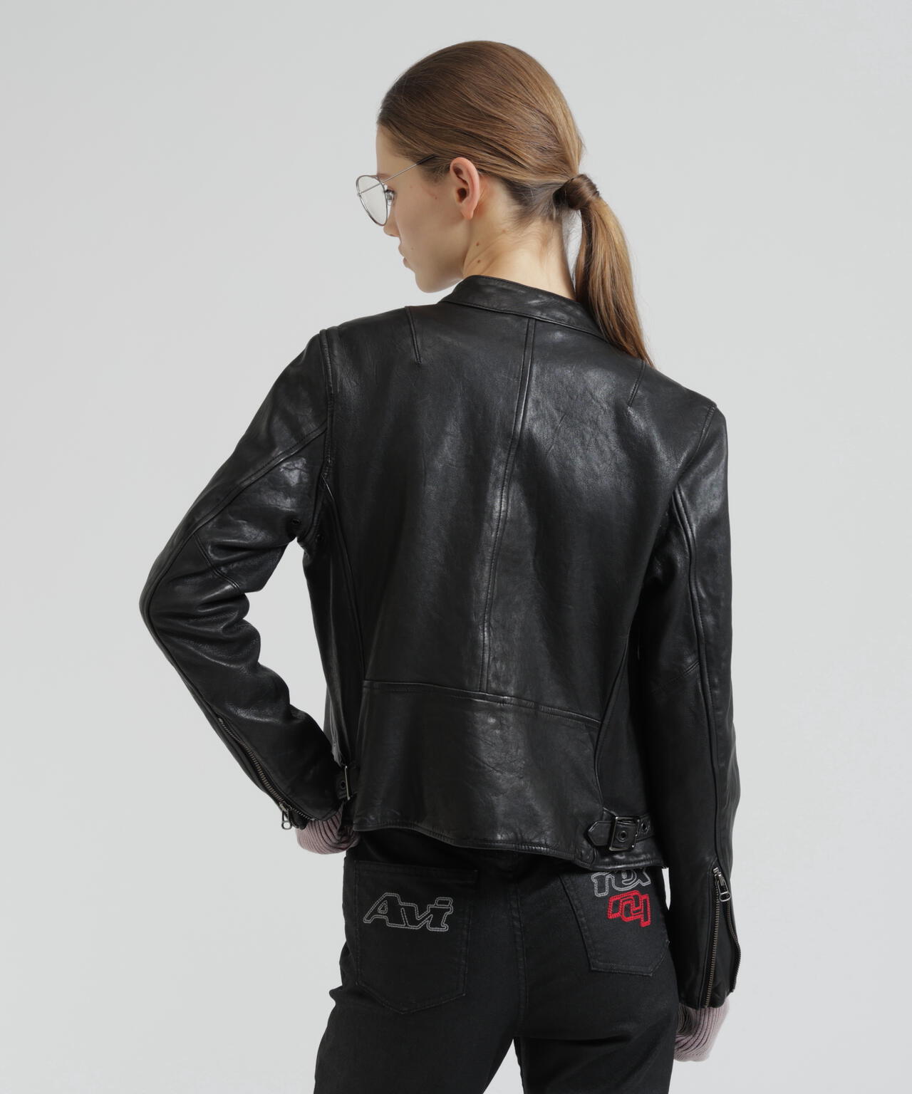 《WOMAN》SINGLE RIDERS LEATHER JACKET