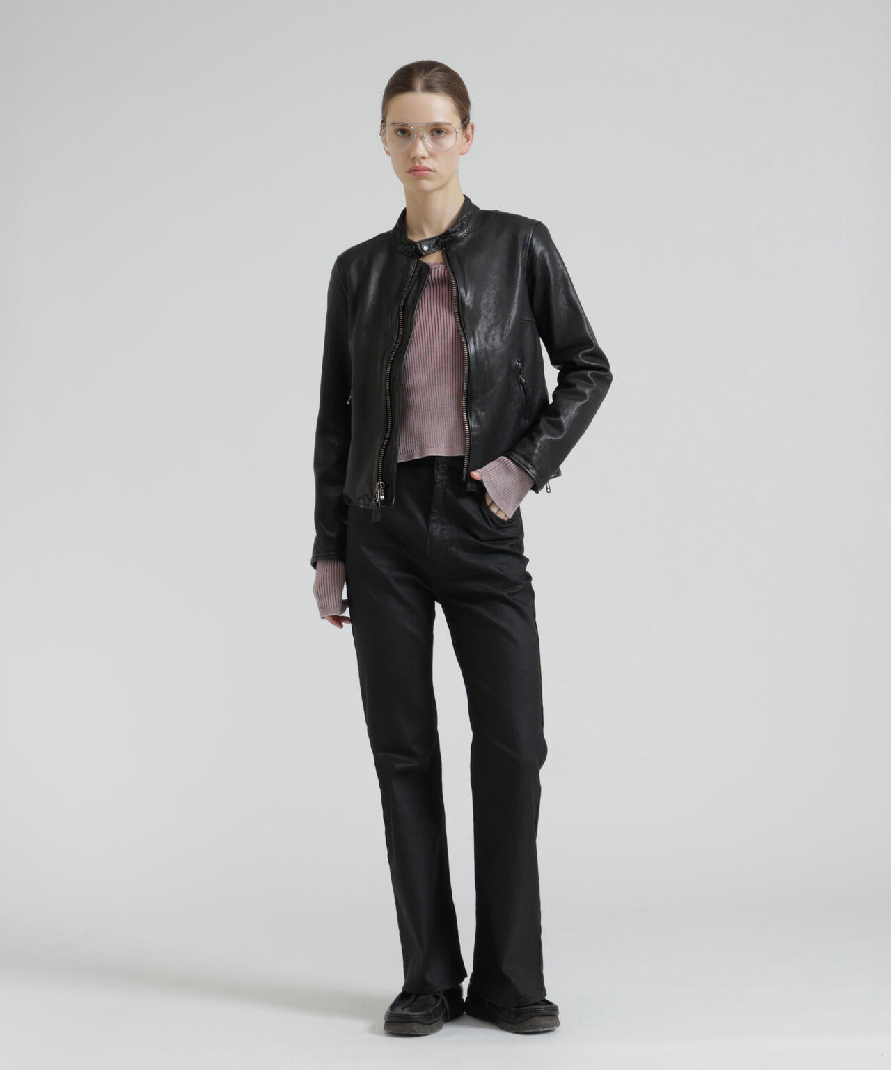 《WOMAN》SINGLE RIDERS LEATHER JACKET