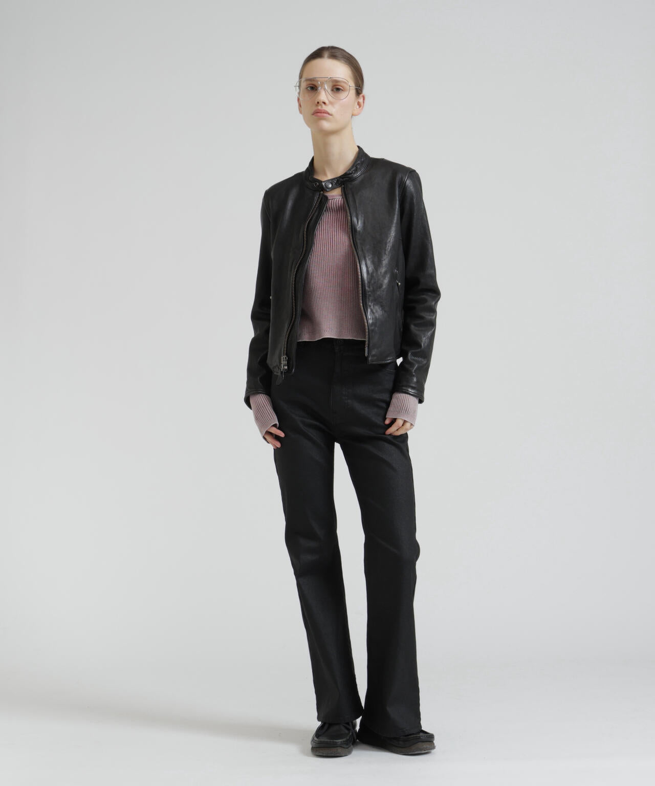 《WOMAN》SINGLE RIDERS LEATHER JACKET