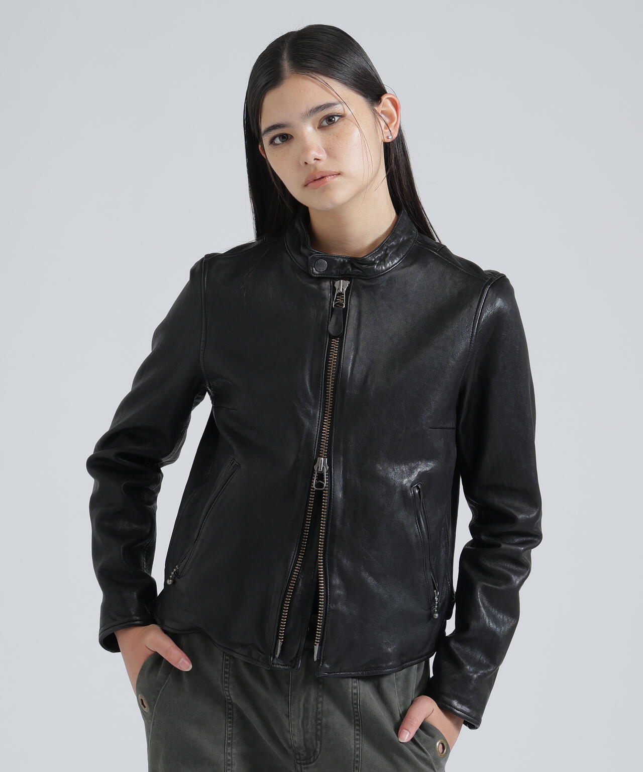 WOMAN》SINGLE RIDERS LEATHER JACKET | AVIREX（アヴィレックス