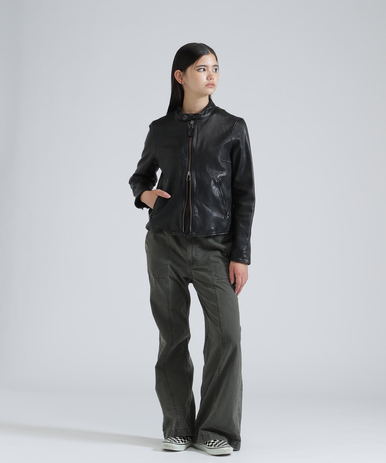 ジャケット・アウター Single Rider Leather Jacket WOMAN》SINGLE RIDERS LEATHER JACKET | AVIREX（アヴィレックス