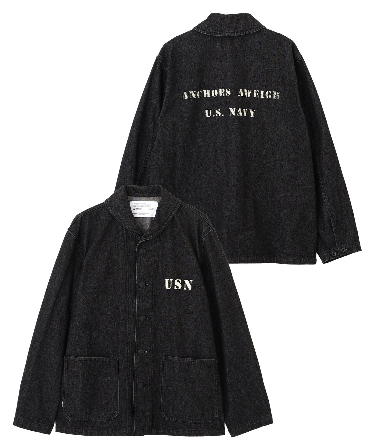 《NAVAL COLLECTION》M-43 DENIM SHAWL COLLAR JACKET