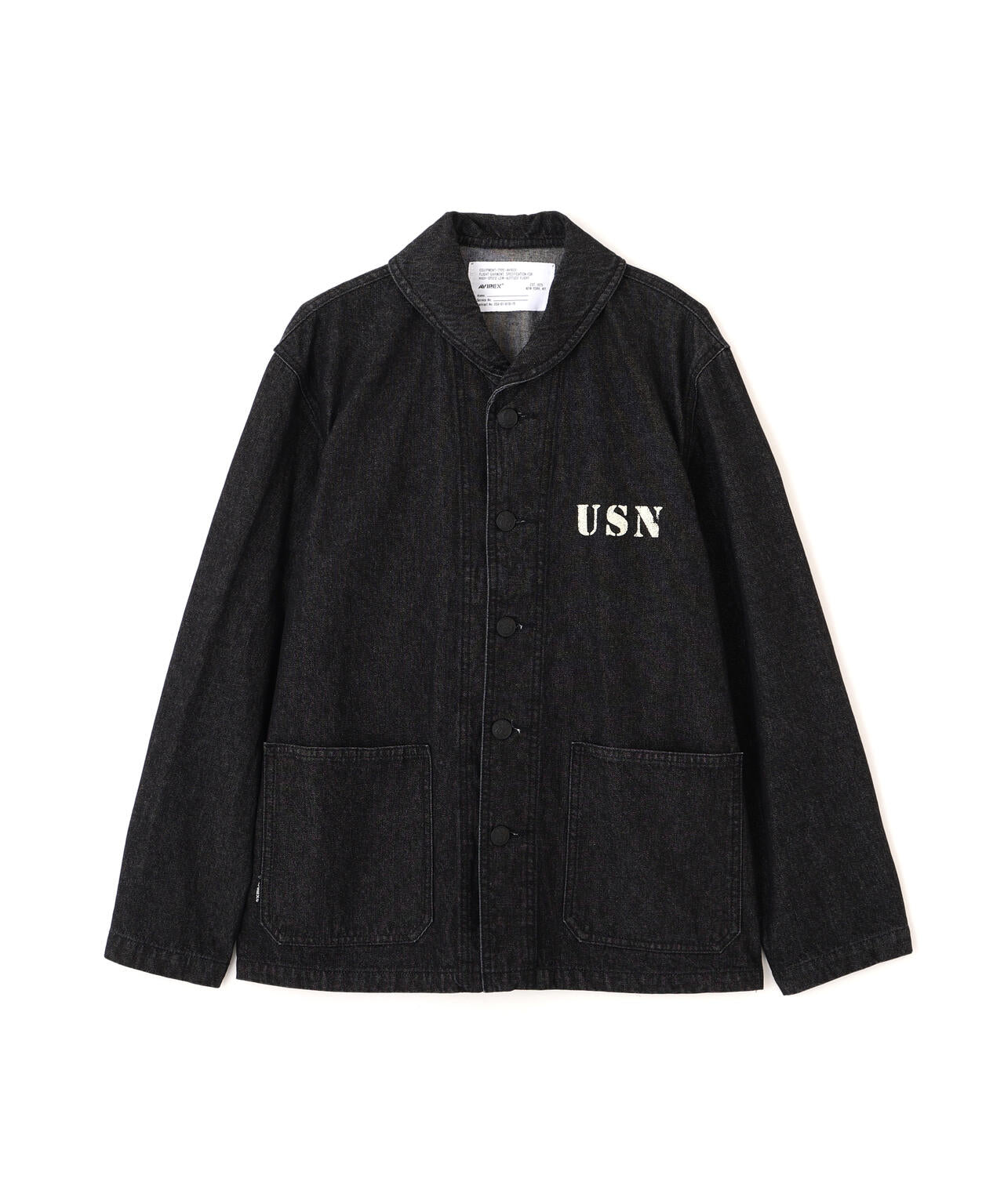 《NAVAL COLLECTION》M-43 DENIM SHAWL COLLAR JACKET