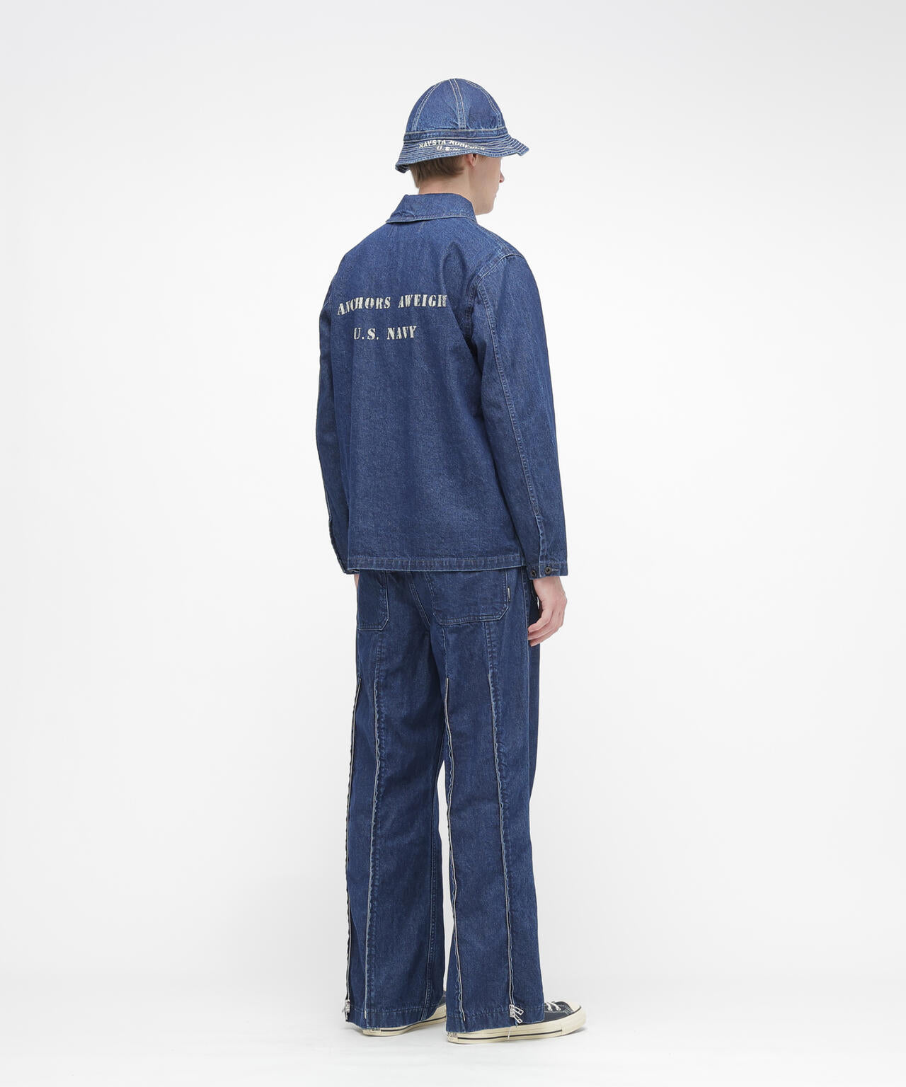 《NAVAL COLLECTION》M-43 DENIM SHAWL COLLAR JACKET