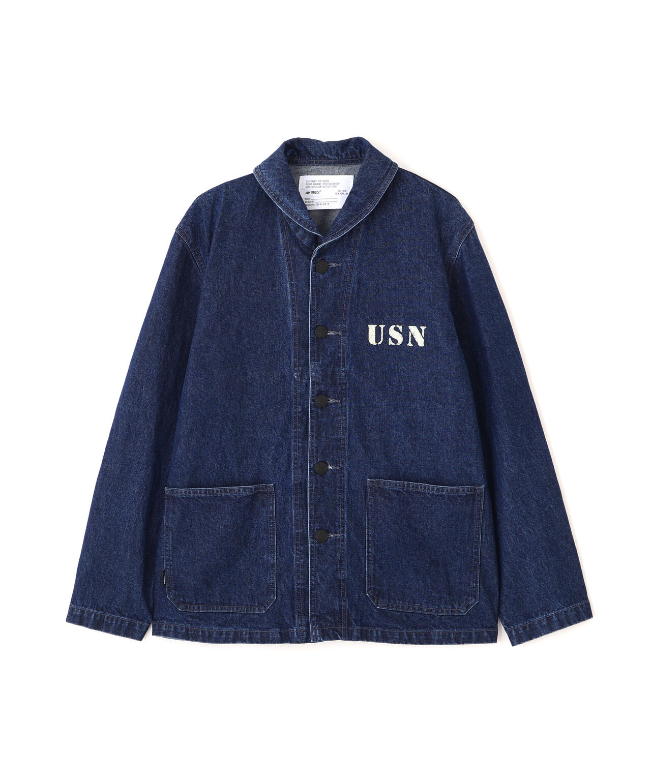 《NAVAL COLLECTION》M-43 DENIM SHAWL COLLAR JACKET