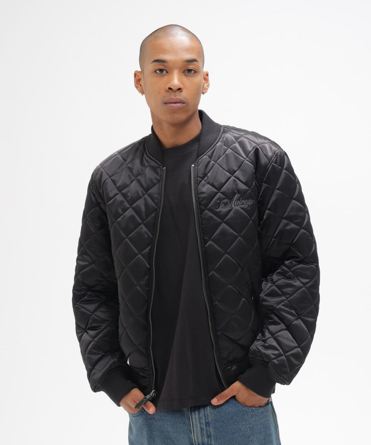 REVERSIBLE QUILTED VARSITY JACKET