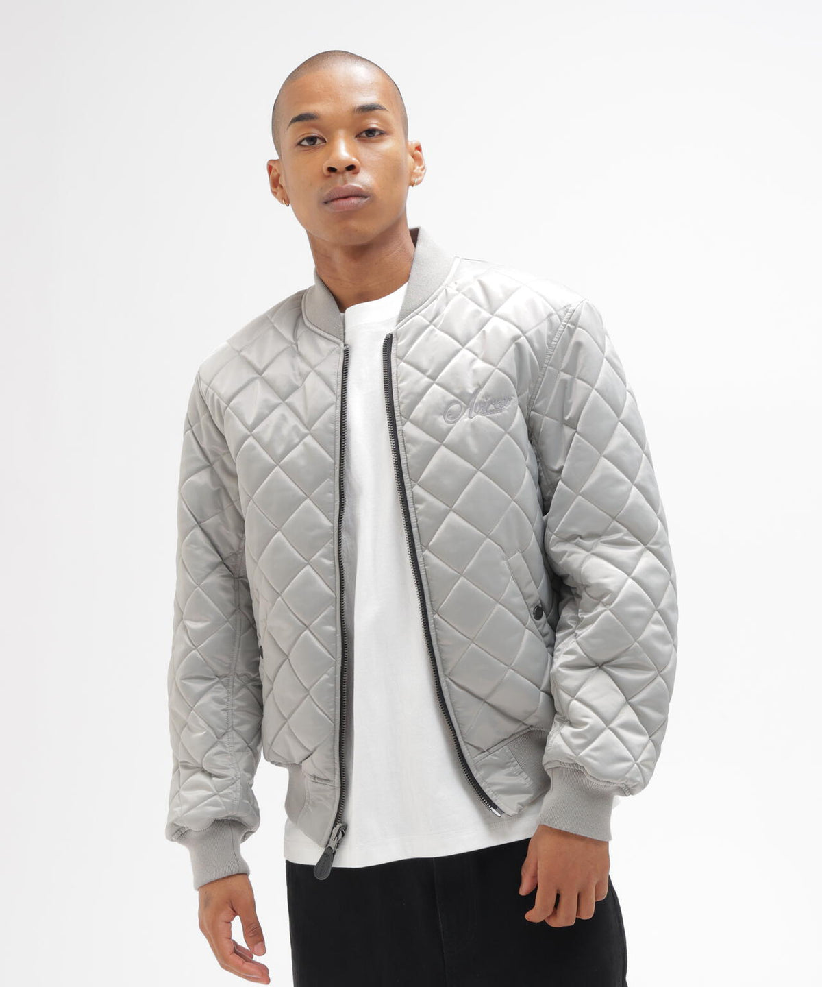 REVERSIBLE QUILTED VARSITY JACKET