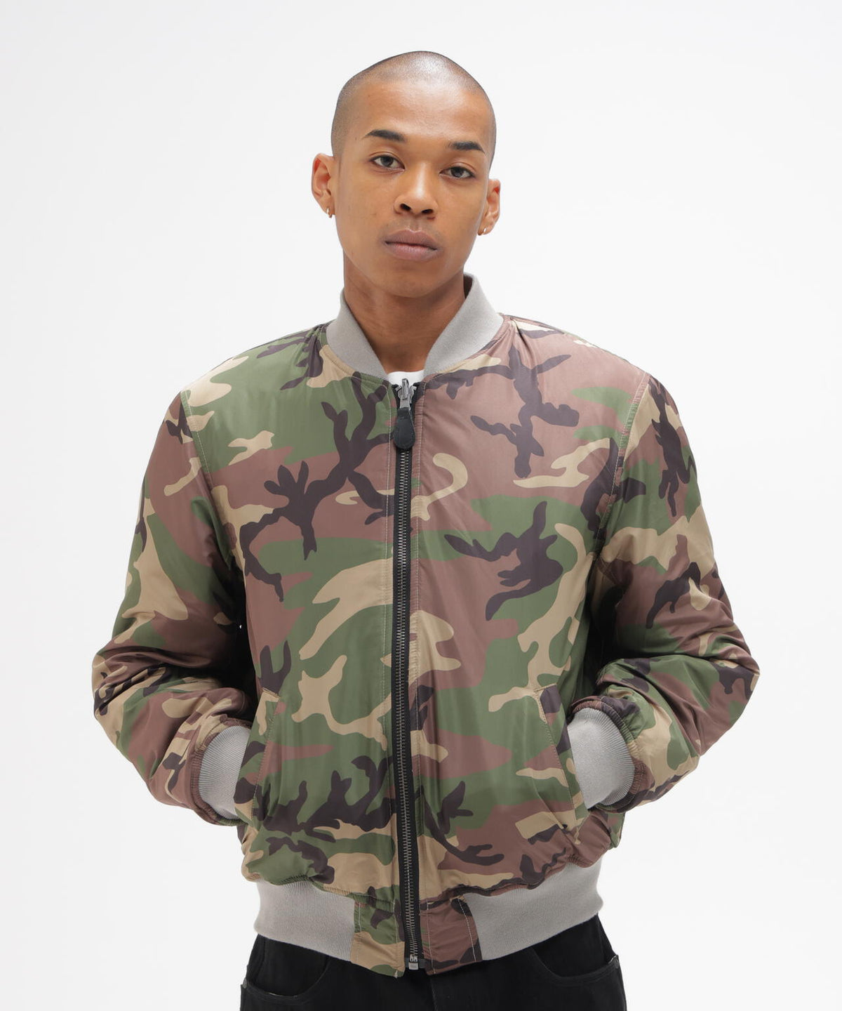 REVERSIBLE QUILTED VARSITY JACKET