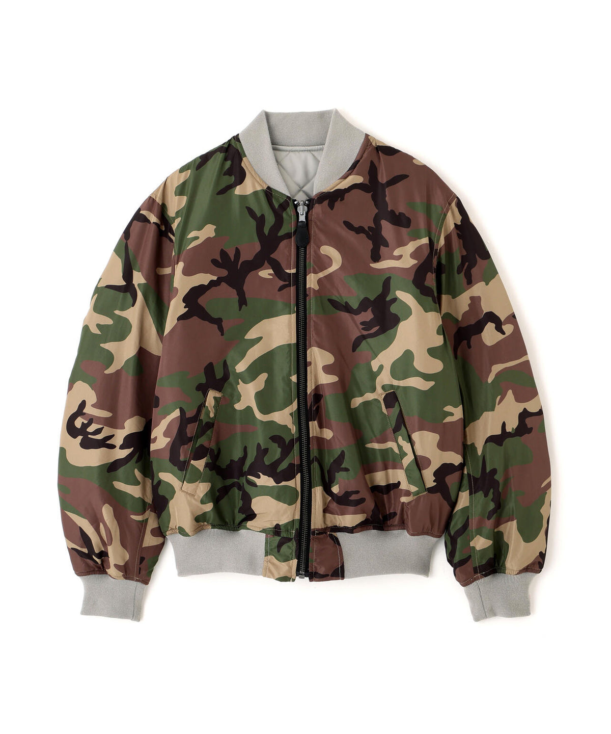 REVERSIBLE QUILTED VARSITY JACKET