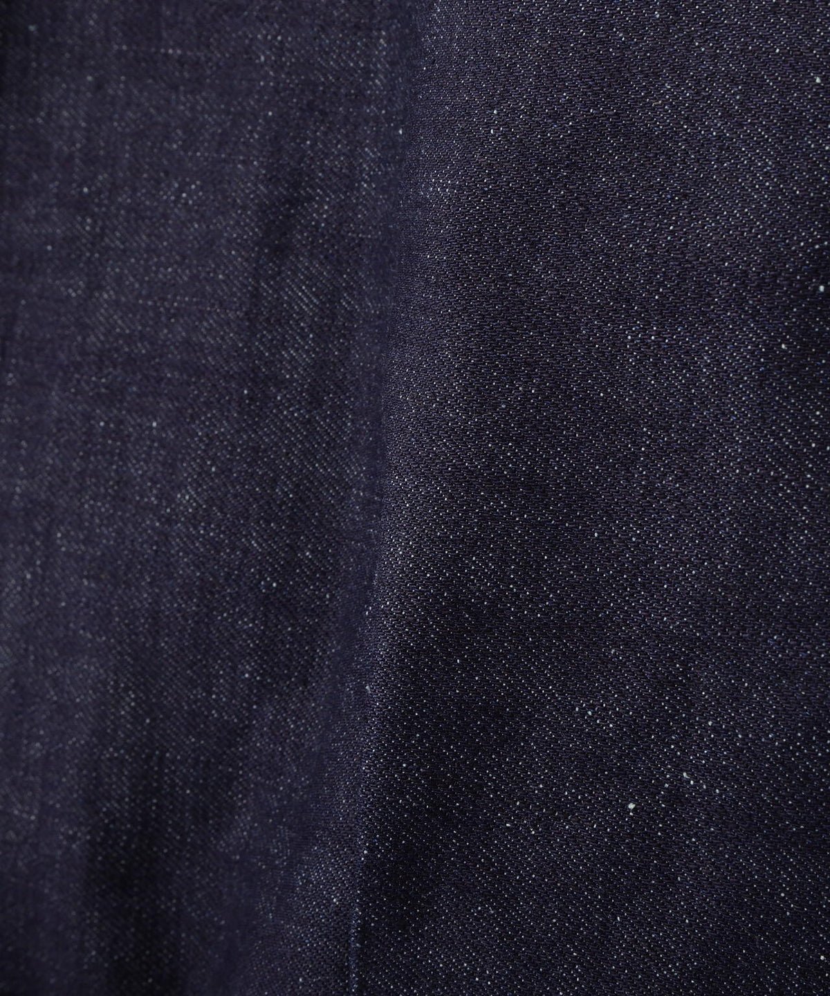 《AVIREX×MOANDMO》DENIM PLEATS BLOUSE ”GREEN SELVADGE”